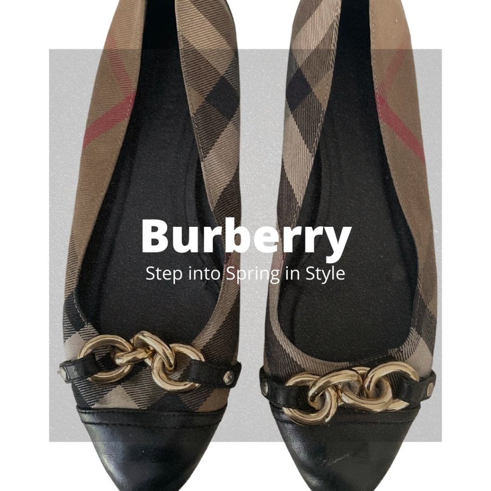 Burberry Chain Ballet Flats (9)